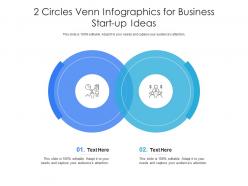 2 circles venn for business start up ideas infographic template