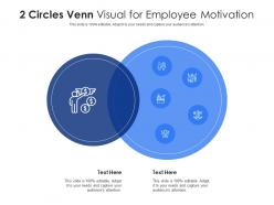 2 circles venn visual for employee motivation infographic template