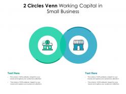 2 circles venn working capital in small business infographic template
