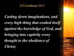 2 corinthians 10 5 we take captive every thought powerpoint church sermon