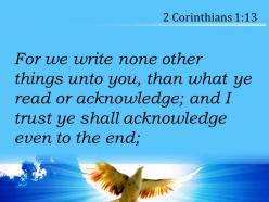 2 corinthians 1 13 you cannot read or understand powerpoint church sermon