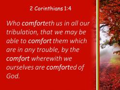 2 corinthians 1 4 the comfort we ourselves receive from powerpoint church sermon