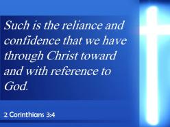 2 corinthians 3 4 we have through christ powerpoint church sermon