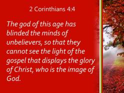 2 corinthians 4 4 gospel that displays the glory powerpoint church sermon