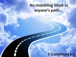 2 corinthians 6 3 no stumbling block powerpoint church sermon