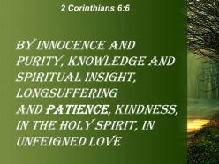 2 corinthians 6 6 the holy spirit and in sincere powerpoint church sermon
