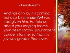 2 corinthians 7 7 he told us about your longing powerpoint church sermon