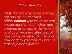 2 corinthians 7 7 he told us about your longing powerpoint church sermon