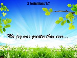 2 corinthians 7 7 my joy was greater powerpoint church sermon