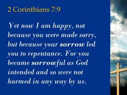 2 corinthians 7 9 your sorrow led you to repentance powerpoint church sermon