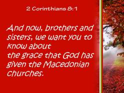 2 corinthians 8 1 god has given the macedonian powerpoint church sermon