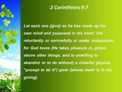 2 corinthians 9 7 you should give what powerpoint church sermon