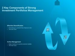 2 key components of strong investment portfolios management
