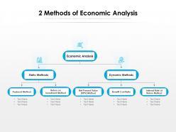 2 methods of economic analysis