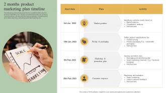 2 Months Product Marketing Plan Timeline