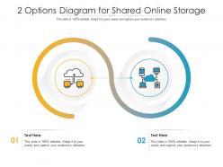 2 Options Diagram For Shared Online Storage Infographic Template