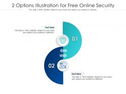 2 options illustration for free online security infographic template