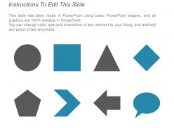 2 options infographic in hexagon shape