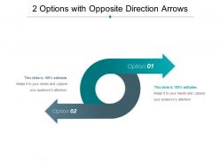2 options with opposite direction arrows