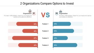 2 organizations compare options to invest