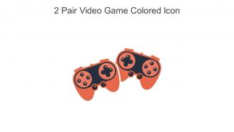 2 Pair Video Game Colored Icon In Powerpoint Pptx Png And Editable Eps Format