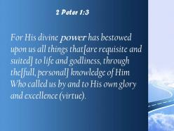 2 peter 1 3 his divine power has given us powerpoint church sermon