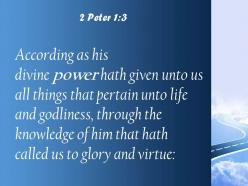 2 peter 1 3 his divine power has given us powerpoint church sermon