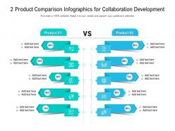 2 product comparison for collaboration development infographic template