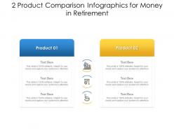 2 product comparison for money in retirement infographic template