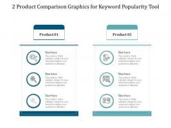 2 product comparison graphics for keyword popularity tool infographic template
