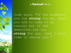2 samuel 10 11 if the atameans are too strong powerpoint church sermon