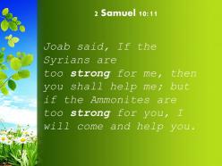 2 samuel 10 11 if the atameans are too strong powerpoint church sermon
