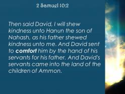 2 samuel 10 2 i will show kindness to hanun powerpoint church sermon
