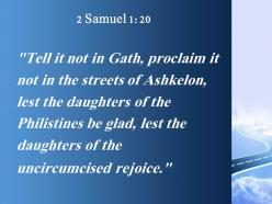 2 samuel 1 20 the daughters of the philistines powerpoint church sermon