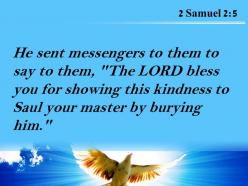 2 samuel 2 5 he sent messengers to them powerpoint church sermon