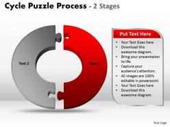 2 Stage Cycle Diagram Puzzle Process Powerpoint Slides And Ppt Templates 0412
