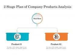 2 Stage Plan Of Company Products Analysis