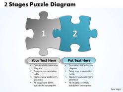 60298312 style puzzles linear 2 piece powerpoint presentation diagram infographic slide