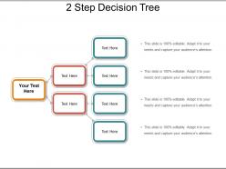 2 step decision tree presentation powerpoint