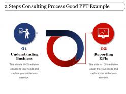 2 steps consulting process good ppt example