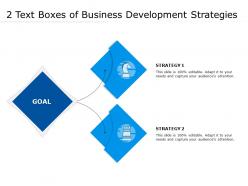 2 text boxes of business development strategies