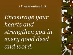 2 thessalonians 2 17 you in every good deed powerpoint church sermon