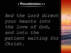 2 thessalonians 3 5 may the lord direct your hearts powerpoint church sermon