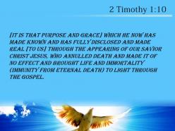 2 timothy 1 10 the appearing of our savior powerpoint church sermon