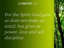 2 timothy 1 7 the spirit god gave powerpoint church sermon