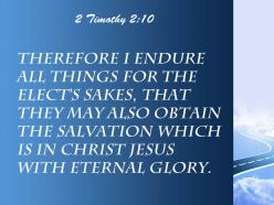 2 timothy 2 10 the salvation that is in christ powerpoint church sermon