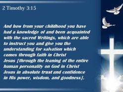 2 timothy 3 15 you have known the holy powerpoint church sermon