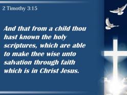2 timothy 3 15 you have known the holy powerpoint church sermon