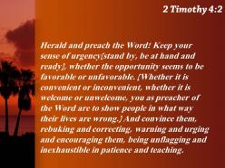 2 timothy 4 2 the word be prepared in season powerpoint church sermon