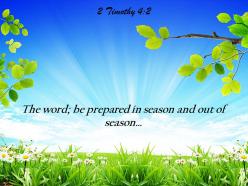 2 timothy 4 2 the word be prepared powerpoint church sermon